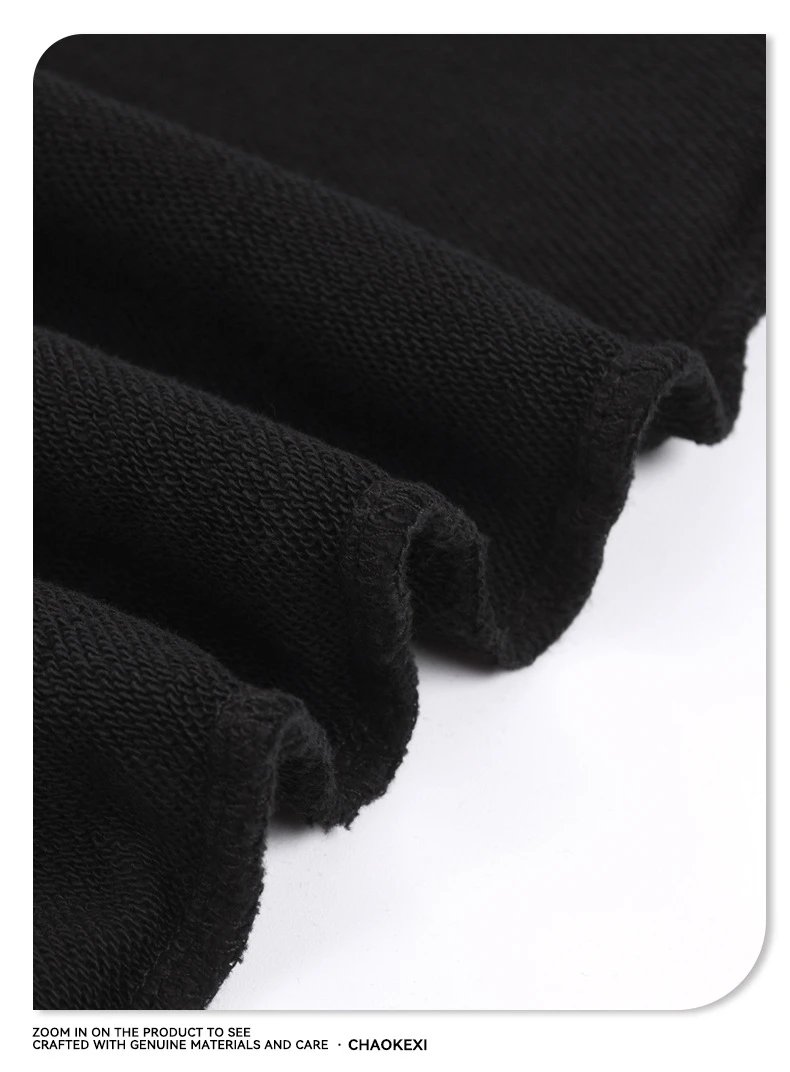 Vintage Terry Straight-Leg Men's Sweatpants - Onyx - Gallery Image 9 - Detailed View