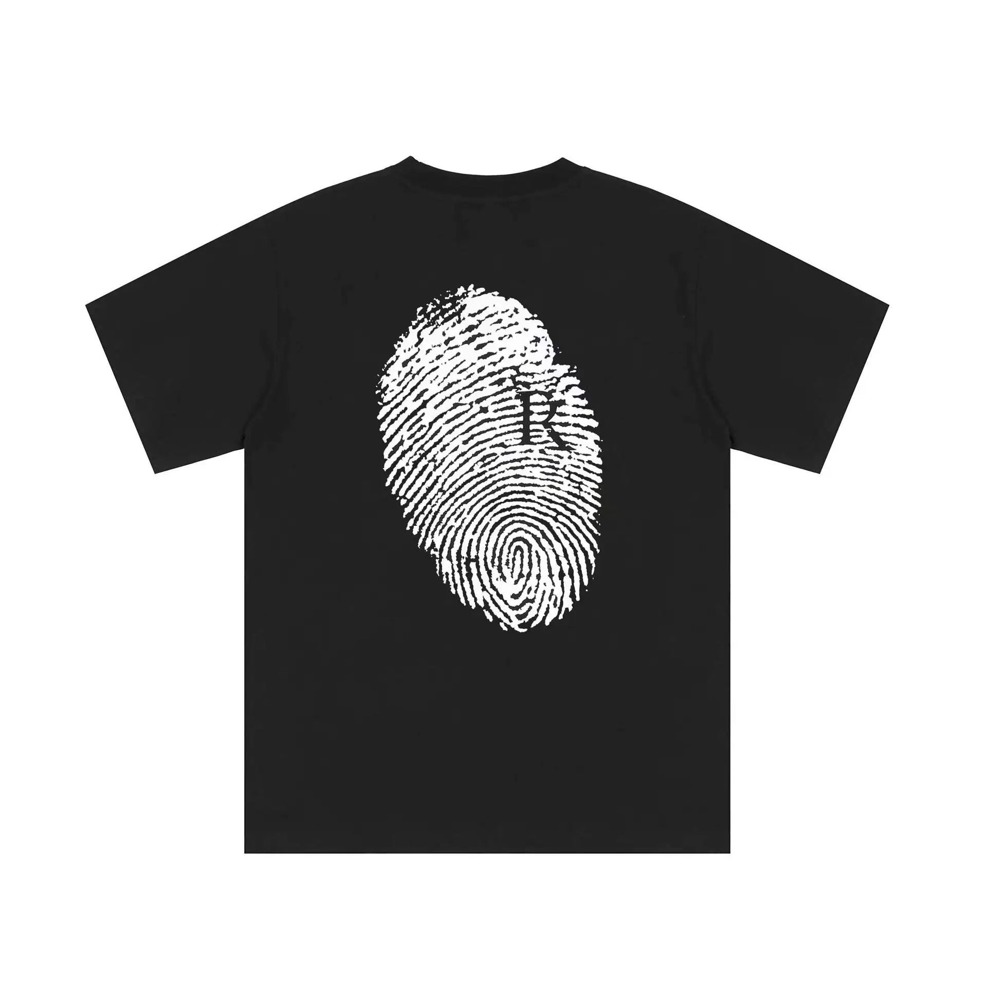 Graphic Tee Fingerprint Black - Gallery Image 3 - Detailed View
