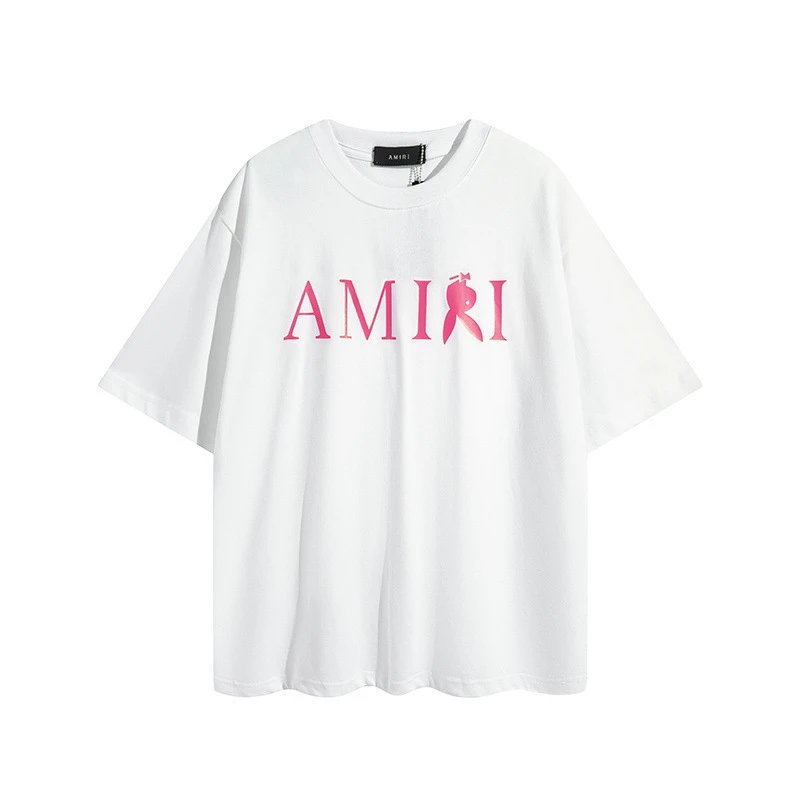 AMIRI Logo Print Tee White Black - Gallery Image 9 - Detailed View