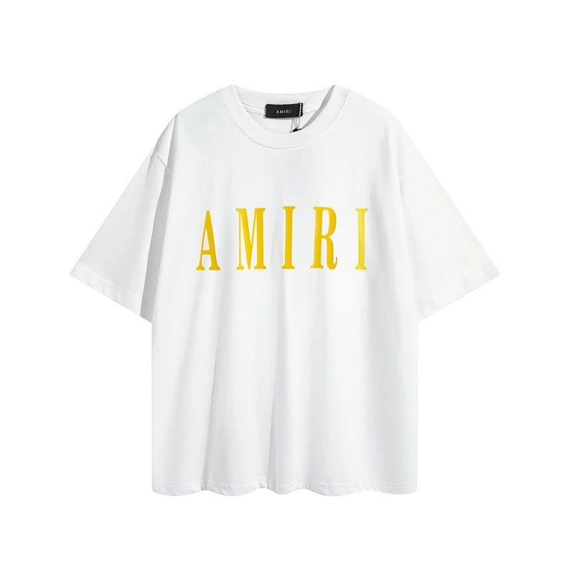 AMIRI Logo Print Tee White Black - Gallery Image 12 - Detailed View