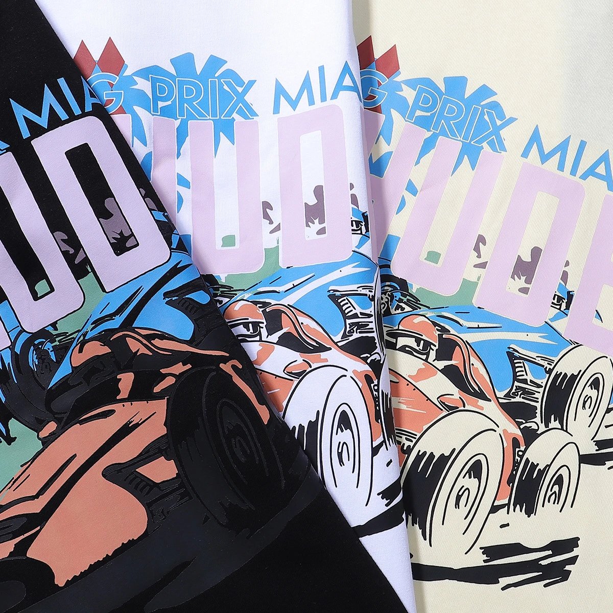 Rhude Racing Graphic Tee Black - Gallery Image 6 - Detailed View