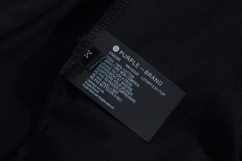 Purple Graphic Tee Black/White - Gallery Image 10 - Detailed View