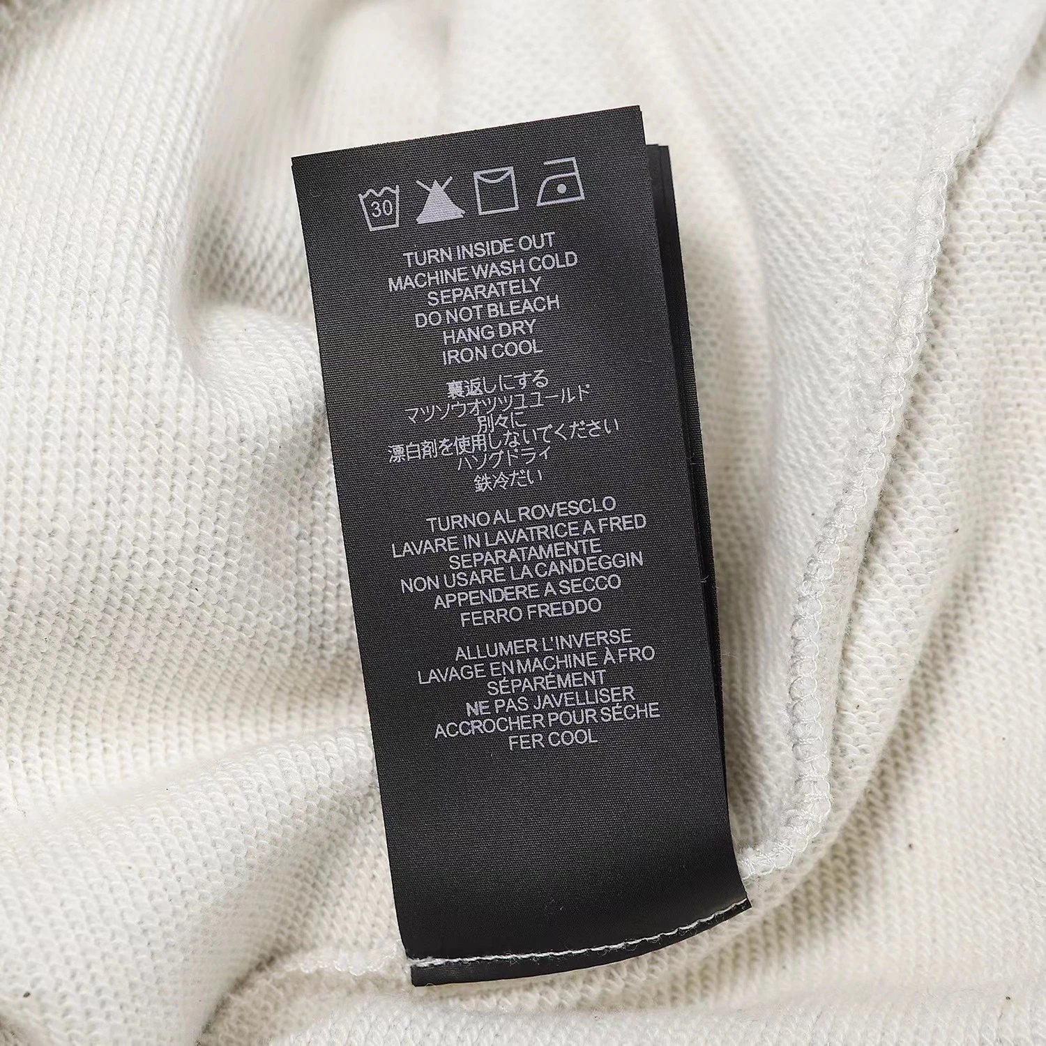 High Street Cotton Drawstring Shorts Ebony Black - Gallery Image 11 - Detailed View