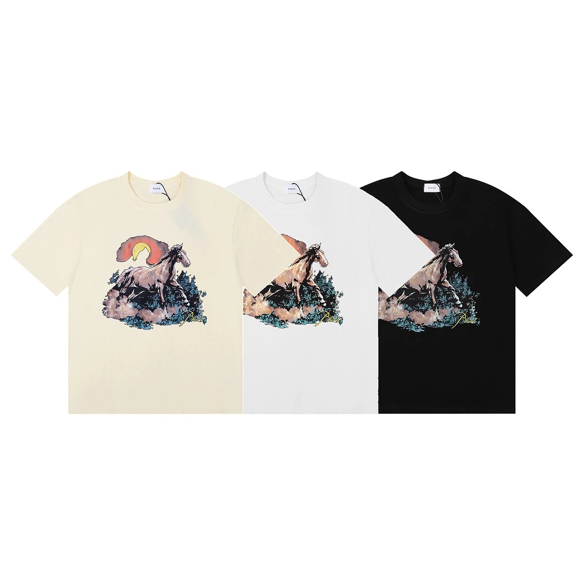 RHude Sunset Graphic Tee Multicolor - Gallery Image 4 - Detailed View