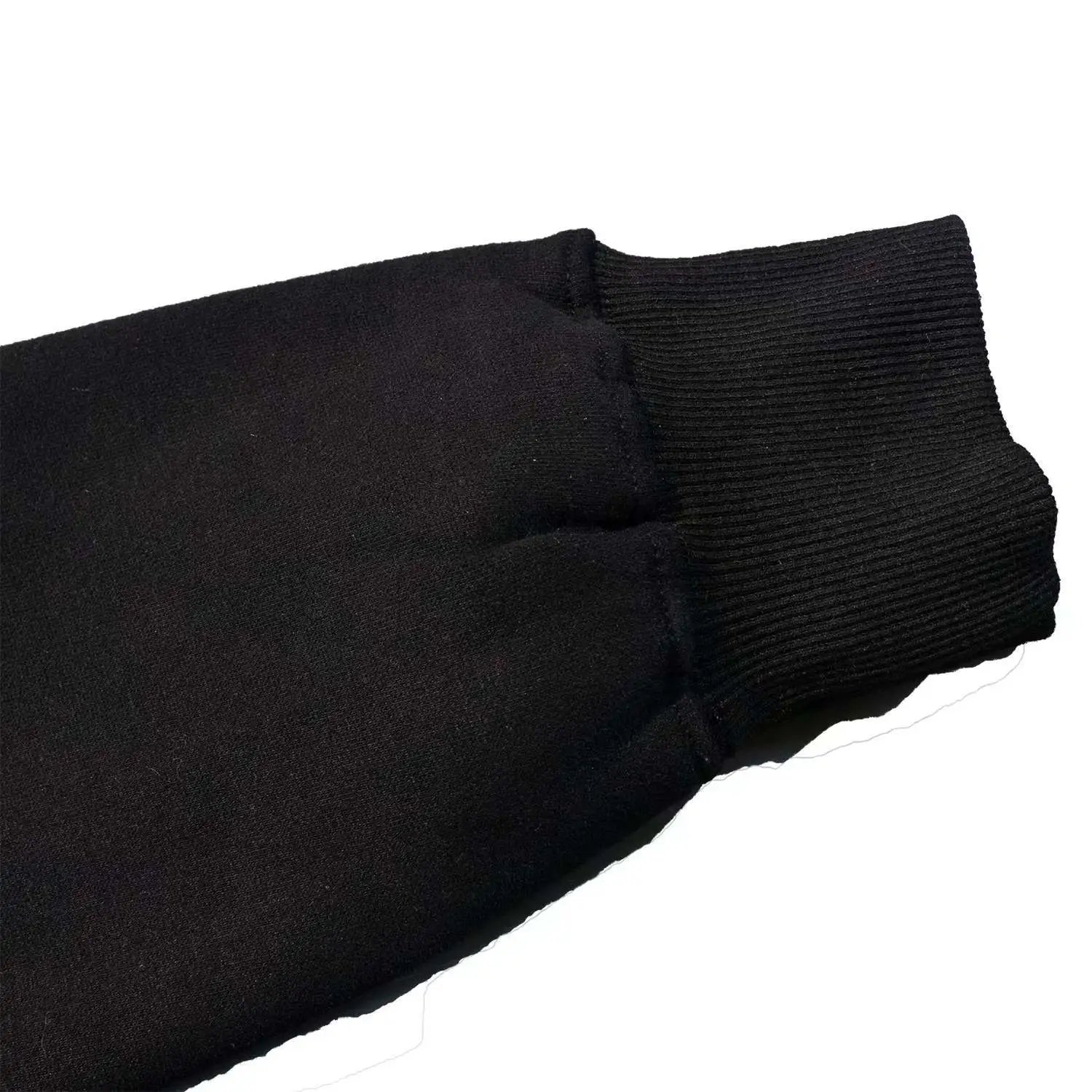 Bear Embroidery Fleece Hoodie Unisex Sweatshirt Midnight - Gallery Image 13 - Detailed View