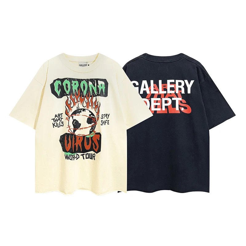 Gallery Dept Fire Letter Tee Multicolor - Related Product - Cnfans