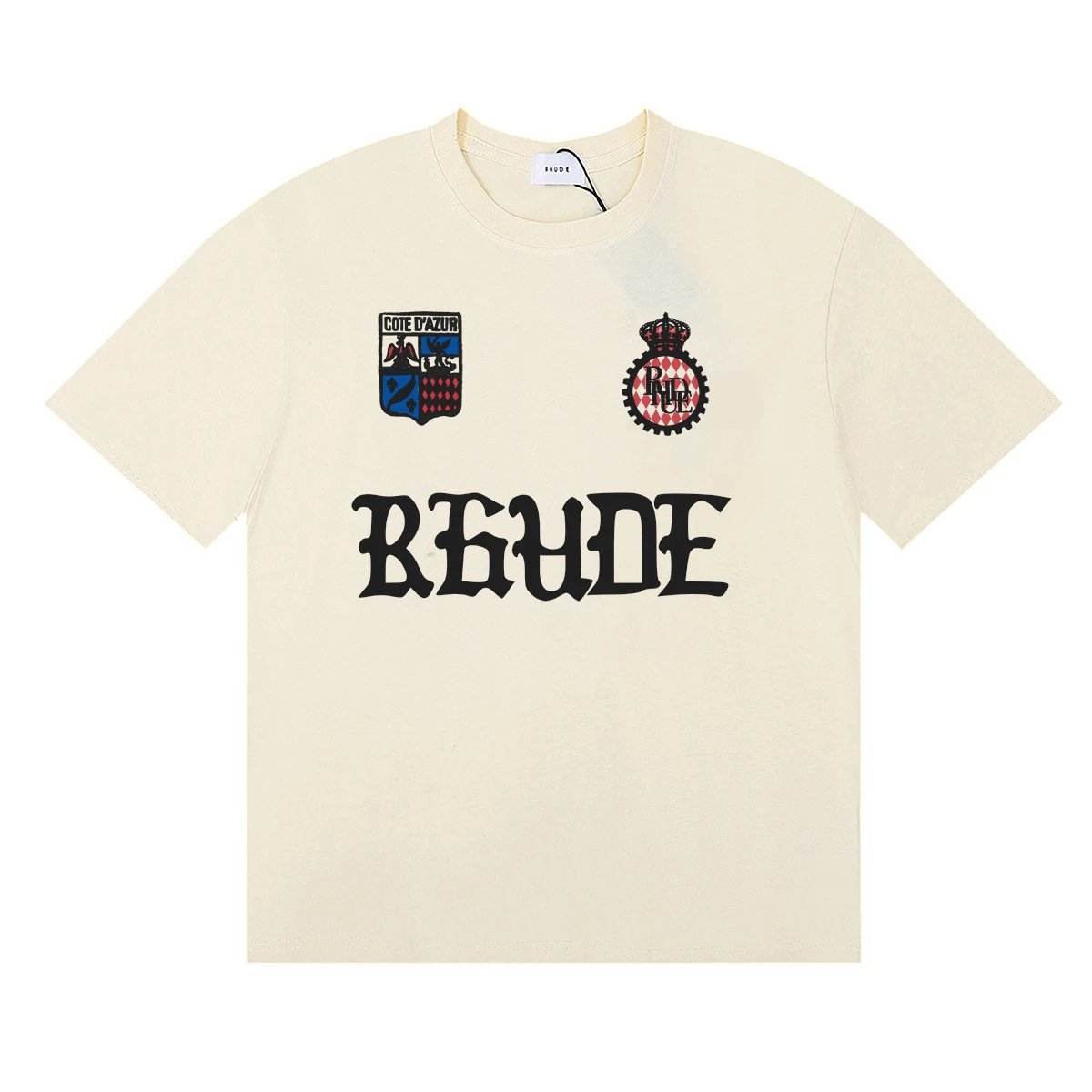 Rhude Badge Print Tee Multicolor - Gallery Image 7 - Detailed View