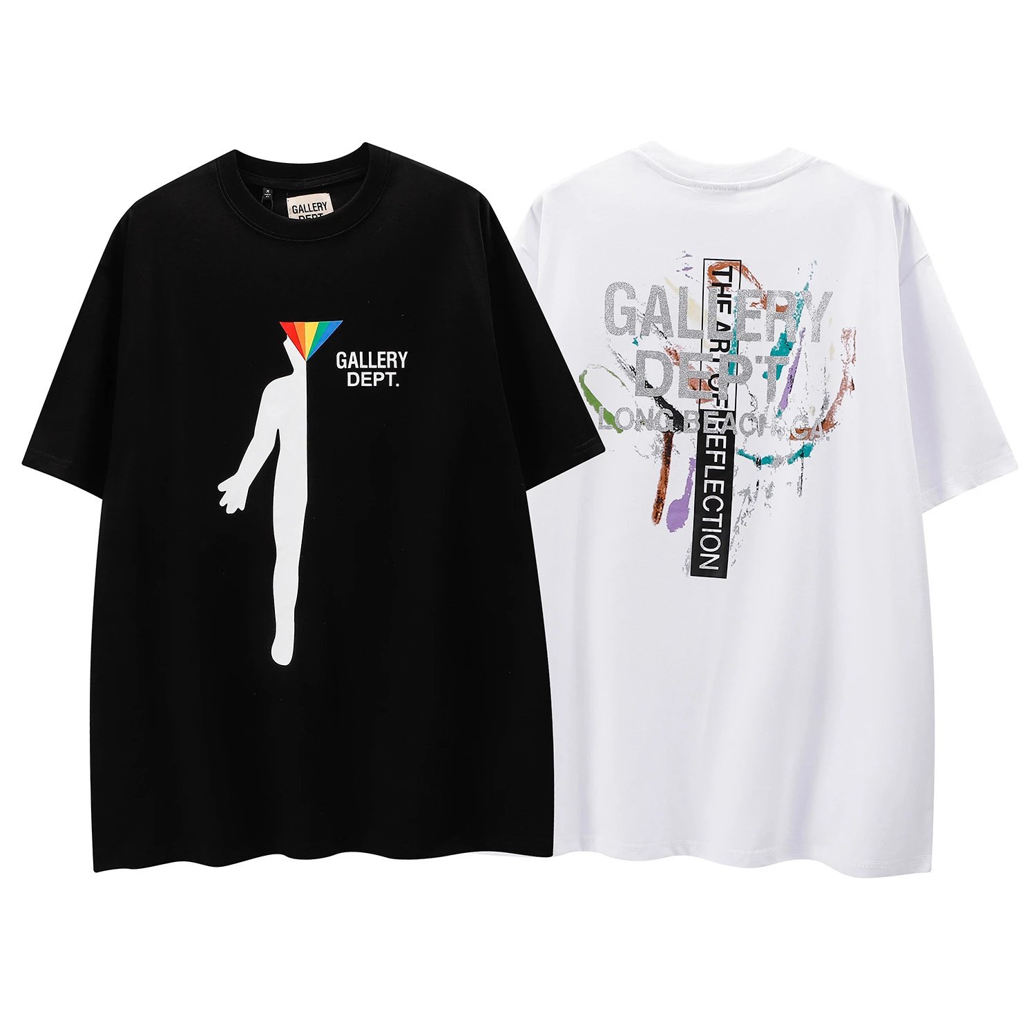 Gallery Dept Paint Splatter Tee Multicolor - Gallery Dept - Cnfans - $21.77