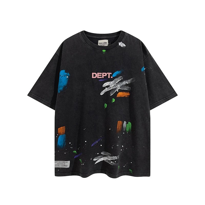 Gallery Dept Paint Splash Tee Black - Gallery Image 2 - Detailed View