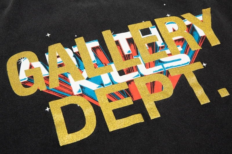 Gallery Dept Washed Art T-shirt Black - Gallery Image 4 - Detailed View