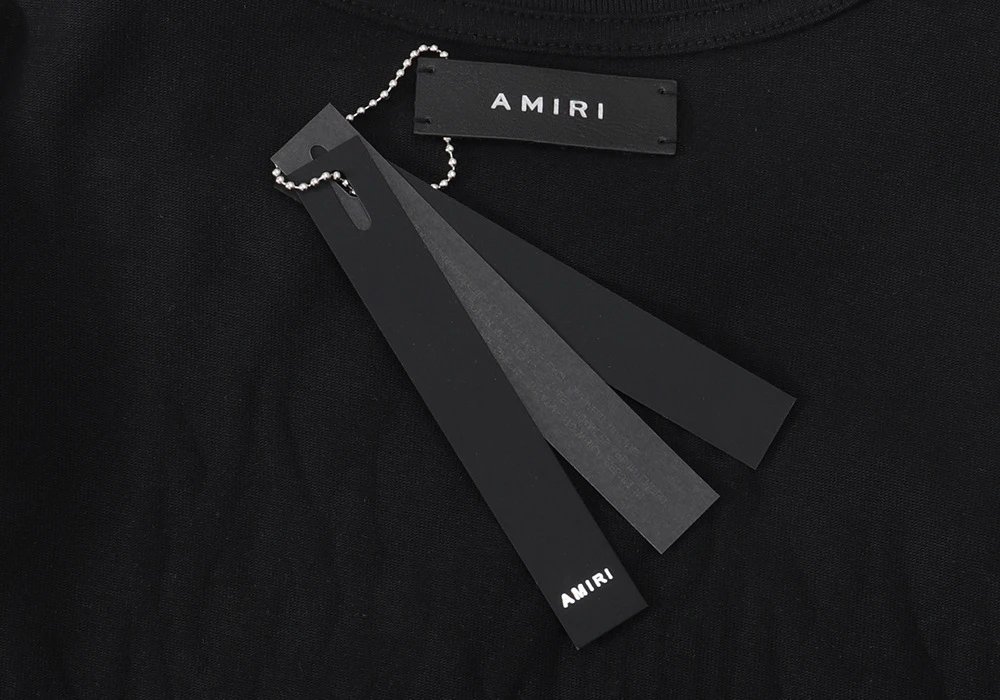 Amiri Silver Logo T-Shirt Multi - Gallery Image 7 - Detailed View
