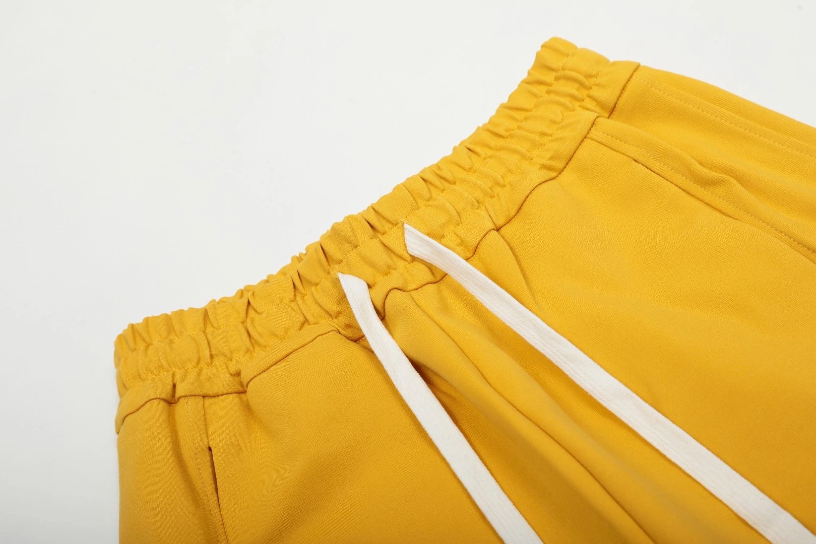 Casual Straight-leg Cotton Sweatpants, Goldenrod - Gallery Image 7 - Detailed View
