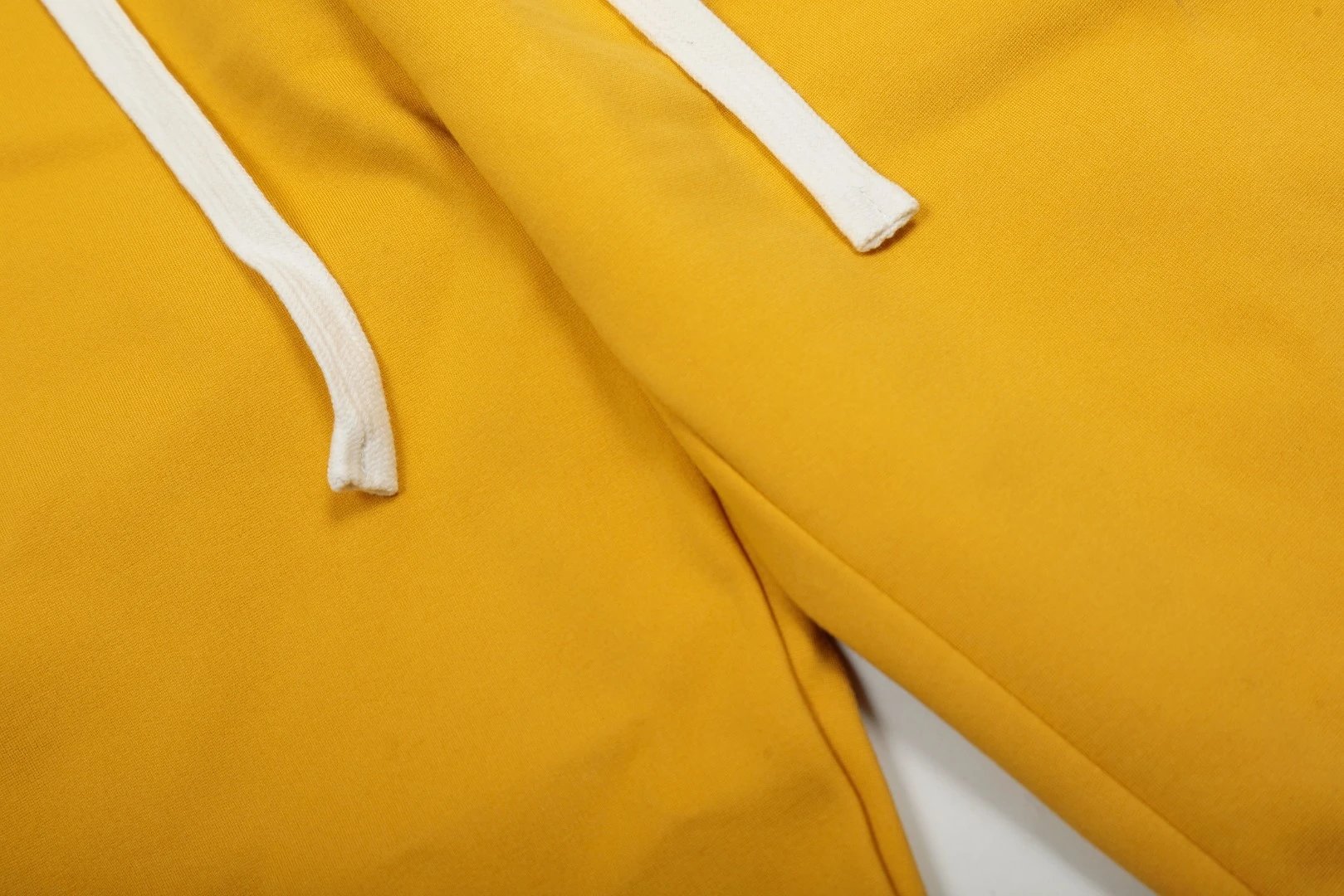 Casual Straight-leg Cotton Sweatpants, Goldenrod - Gallery Image 9 - Detailed View