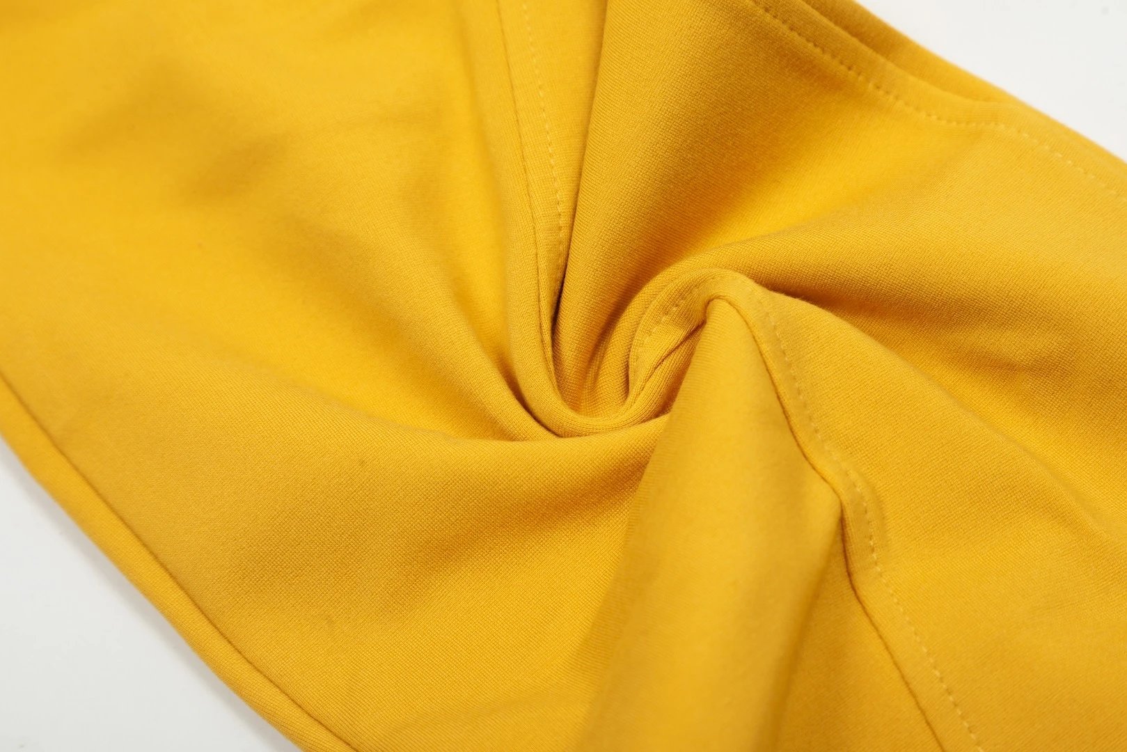 Casual Straight-leg Cotton Sweatpants, Goldenrod - Gallery Image 10 - Detailed View