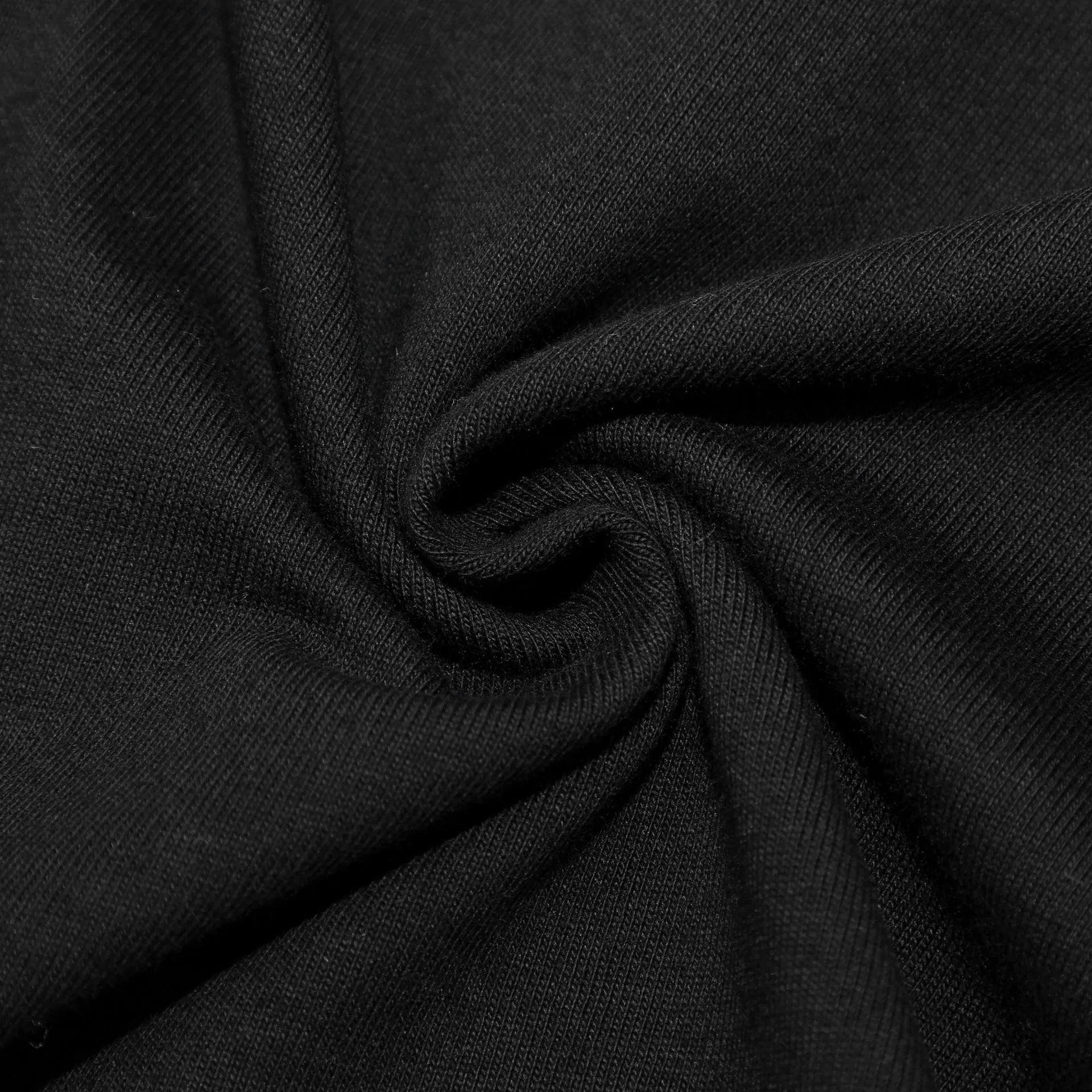 Unisex Streetwear Graphic Cotton T-Shirt Black Beige - Gallery Image 11 - Detailed View