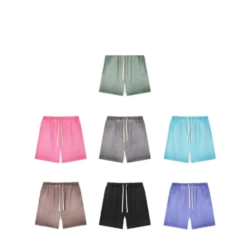 Men's Street Style Cotton Shorts Summer Casual Rose - Gallery Image 5 - Detailed View