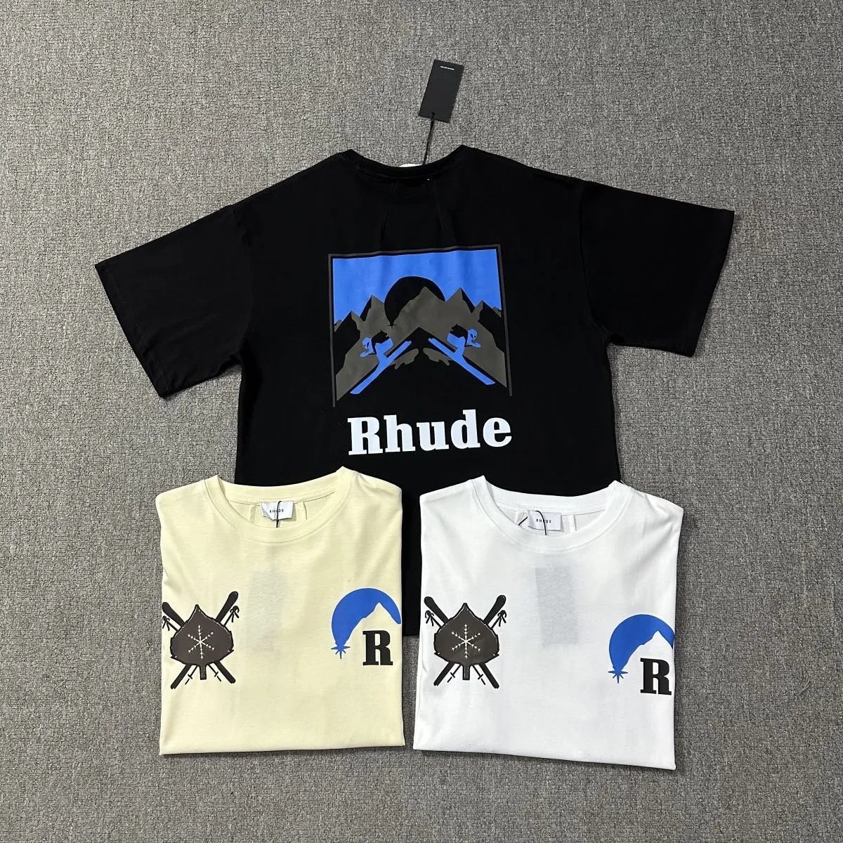 Rhude T-shirt Artistic Black - Gallery Image 9 - Detailed View