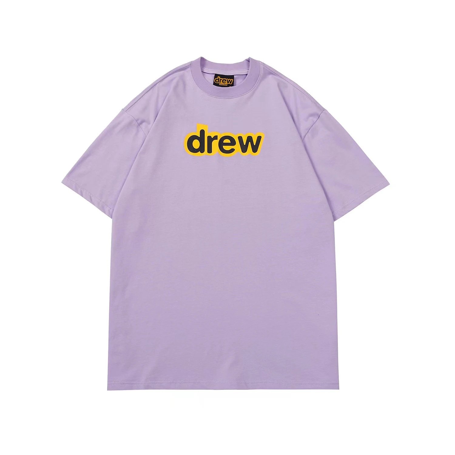 Oversized Streetwear Cotton T-Shirt Lavender - Drew(Drew House) - Cnfans - $21.61