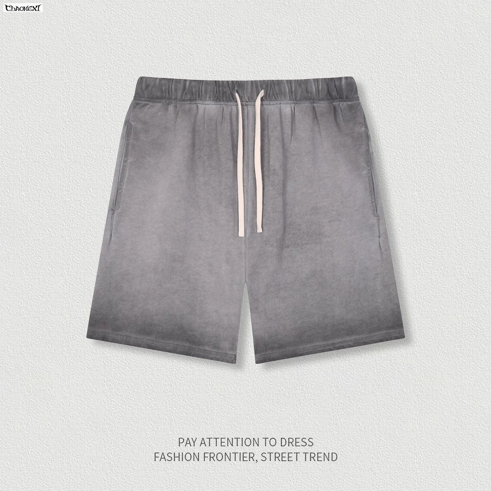 Men's Street Style Cotton Shorts Summer Casual Rose - Gallery Image 10 - Detailed View