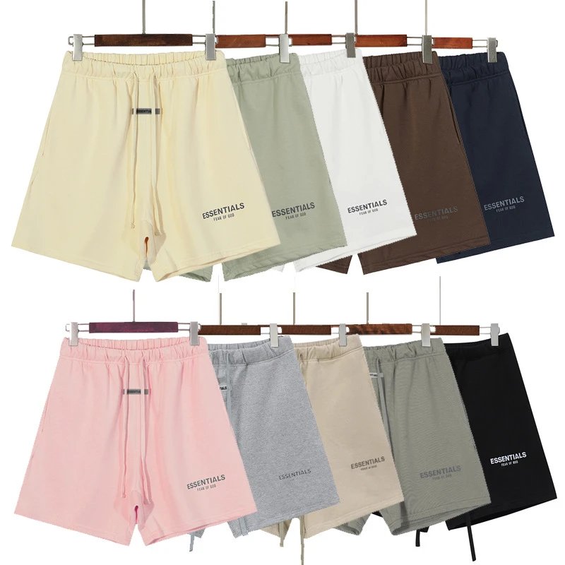 Reflective Embroidered Shorts Ivory - Gallery Image 1 - Detailed View