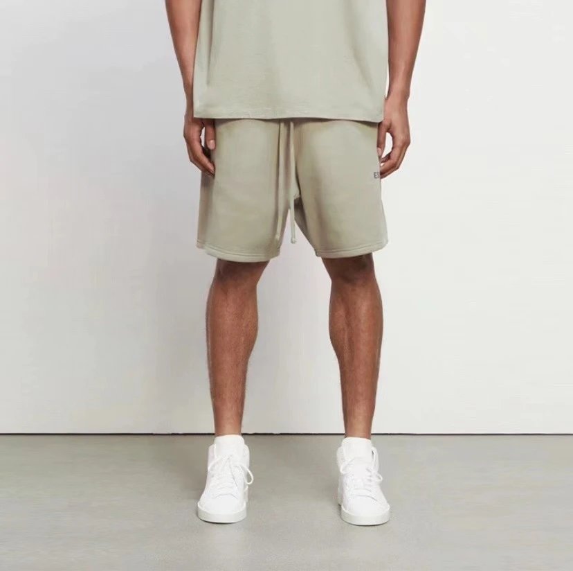 Reflective Embroidered Shorts Ivory - Gallery Image 13 - Detailed View