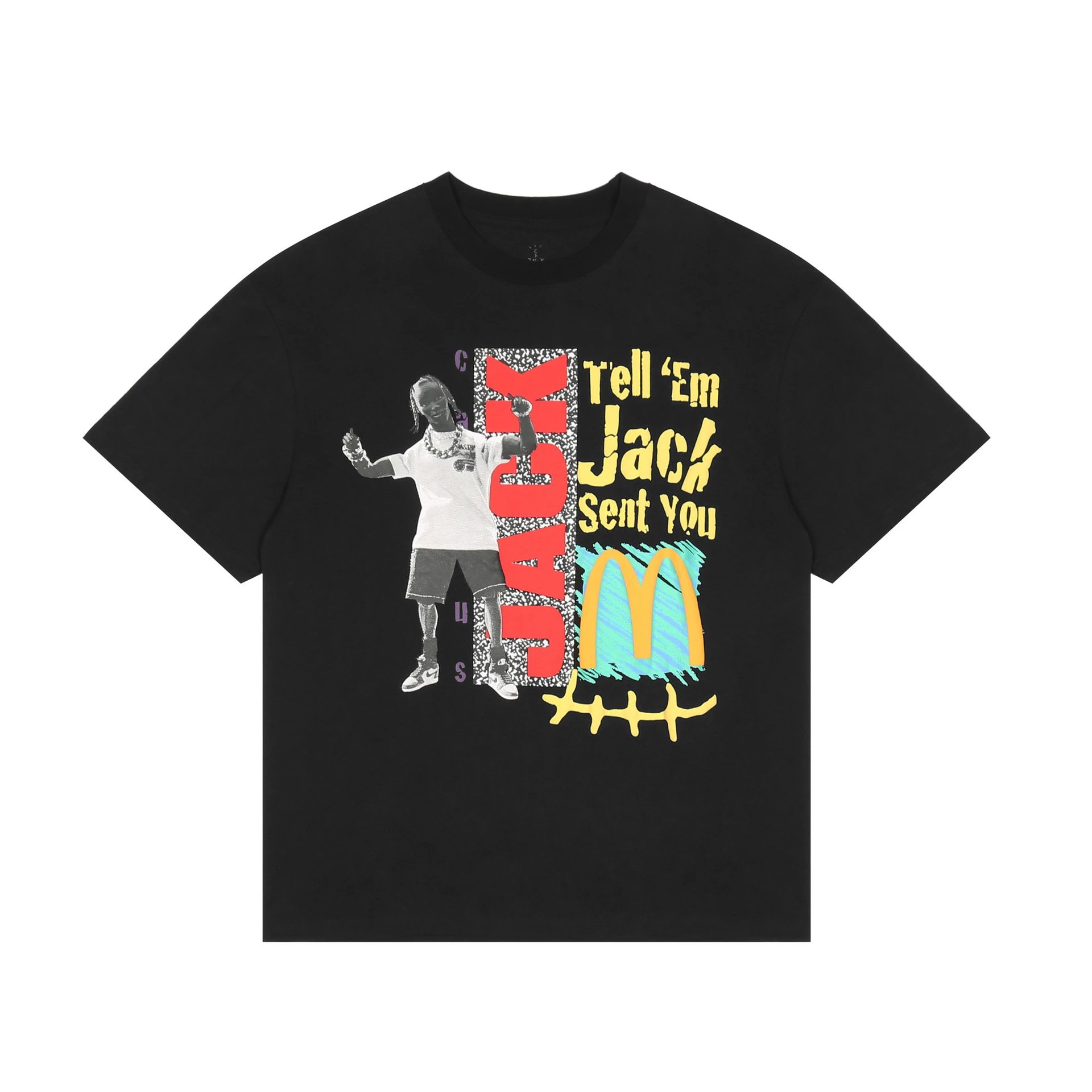 Vintage Graphic Streetwear Cotton T-Shirt Black - Gallery Image 5 - Detailed View