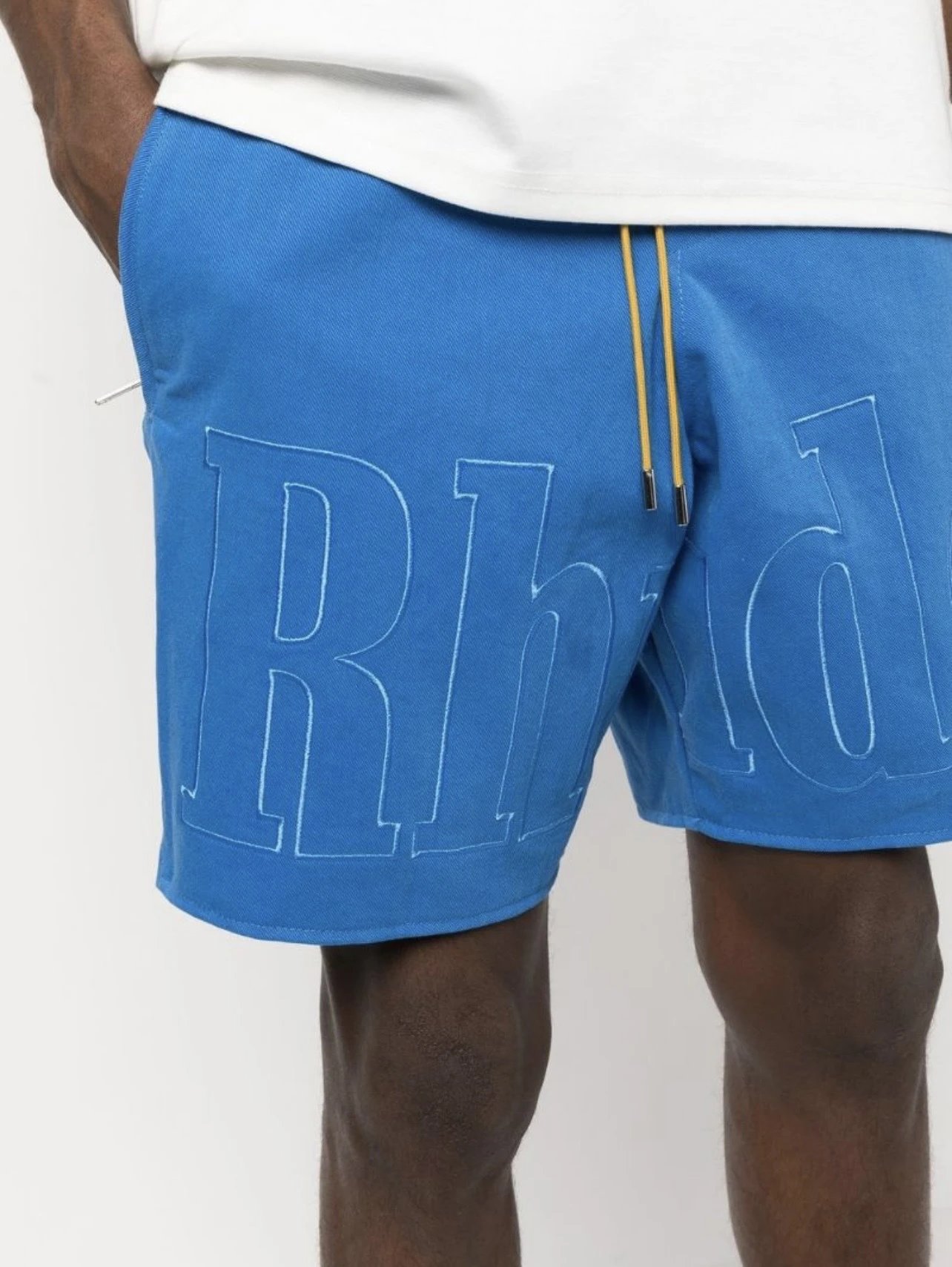 RHODE Embroidered Drawstring Shorts MultiColor - Gallery Image 13 - Detailed View