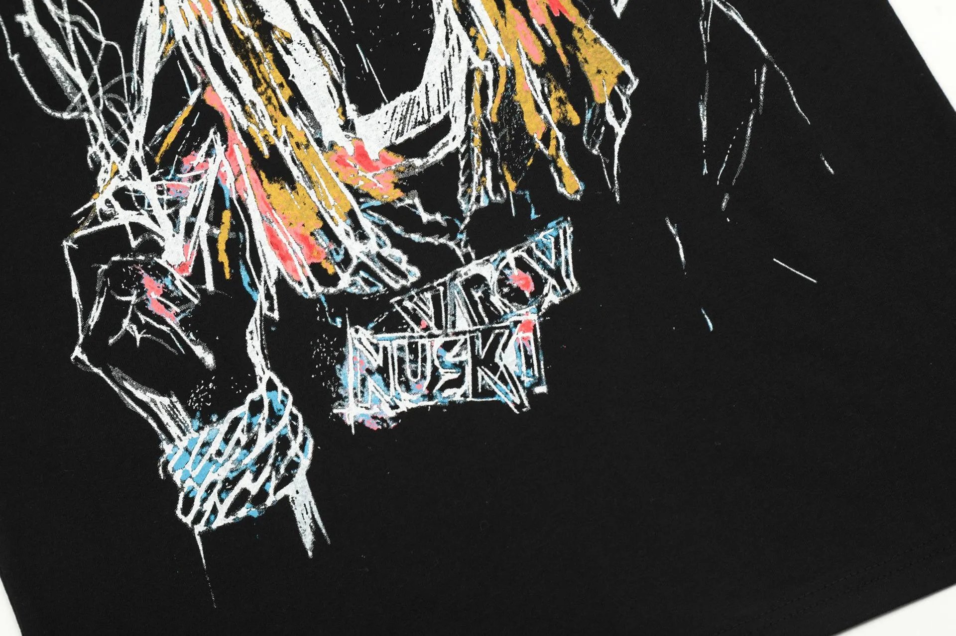 Street Style Graphic Cotton Tee Off White - Gallery Image 10 - Detailed View