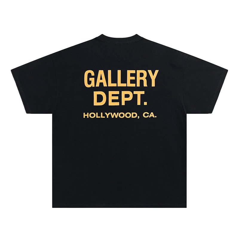 Gallery Dept Graphic T-Shirt Yellow - Gallery Image 5 - Detailed View