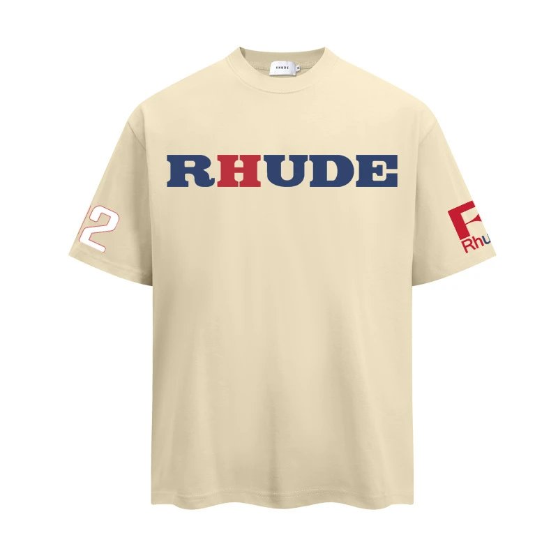 Rhude Graphic Print T-Shirt Multi - Gallery Image 8 - Detailed View