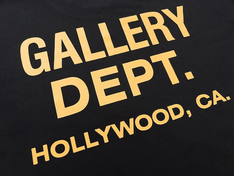 Gallery Dept Graphic T-Shirt Yellow - Gallery Image 12 - Detailed View