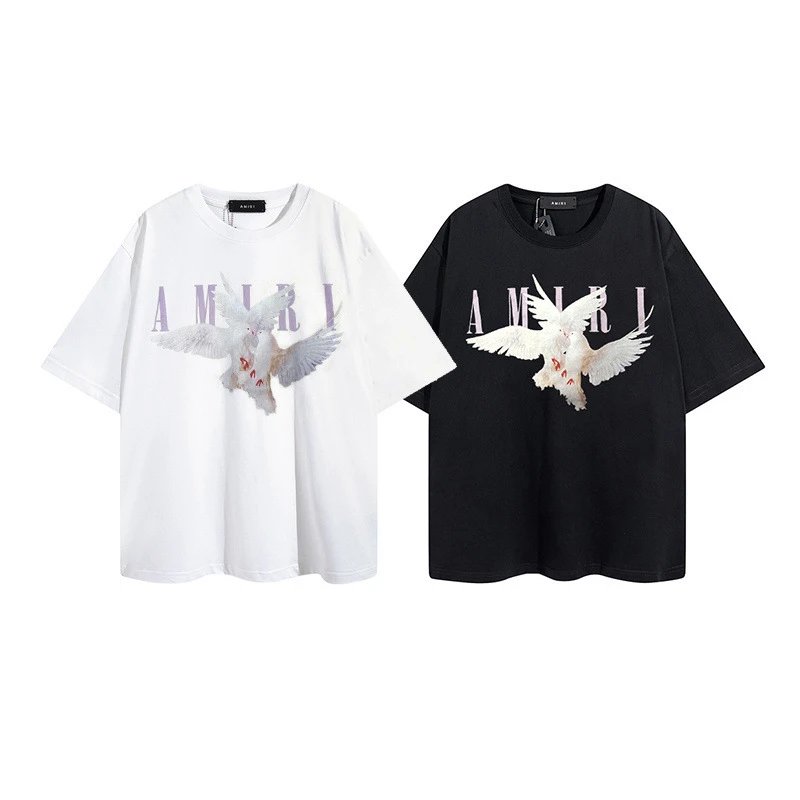 Amiri Crane Printed T-Shirt Multicolor - Gallery Image 4 - Detailed View