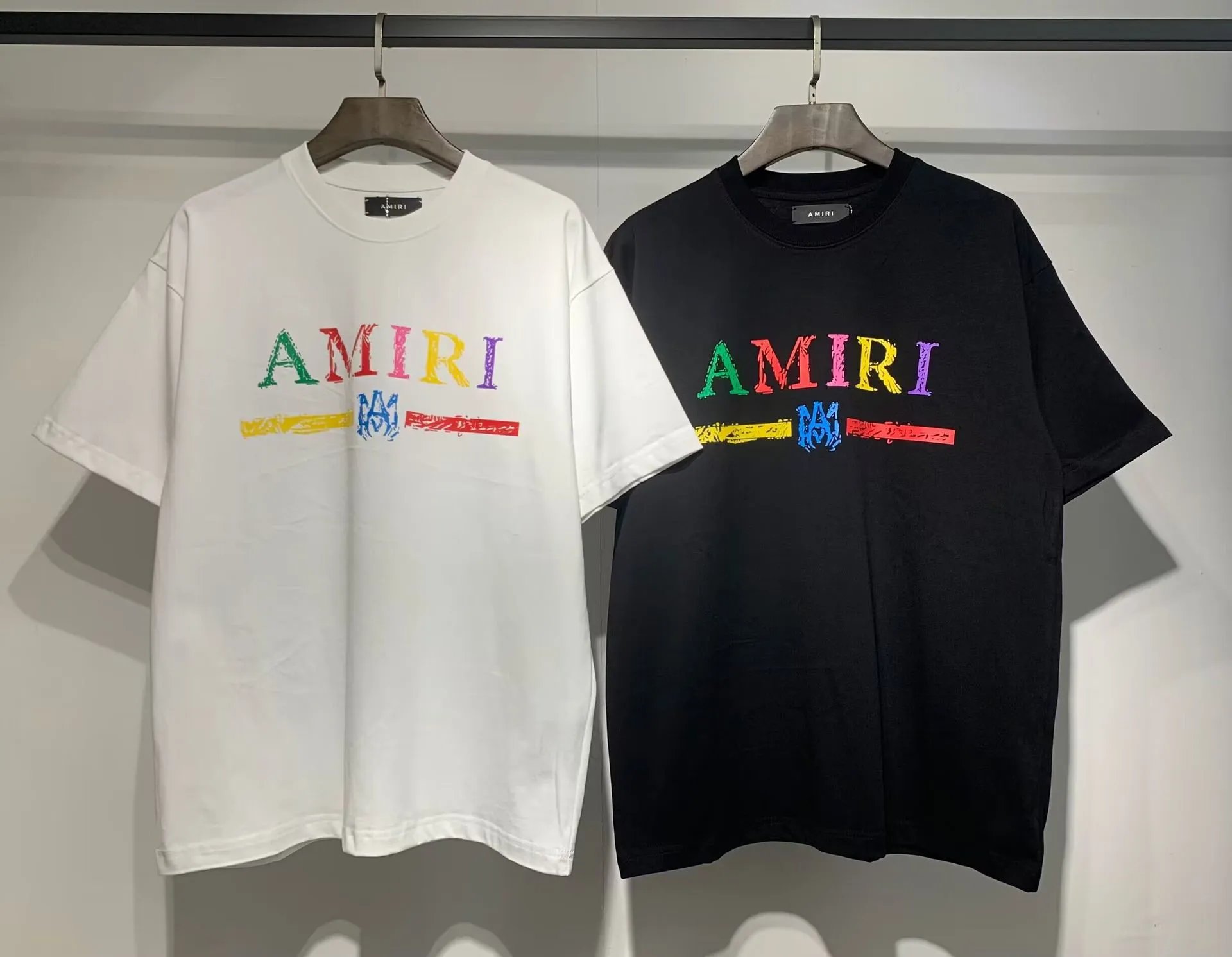 Amiri Cosmic Letter T-Shirt Multicolor - Gallery Image 7 - Detailed View