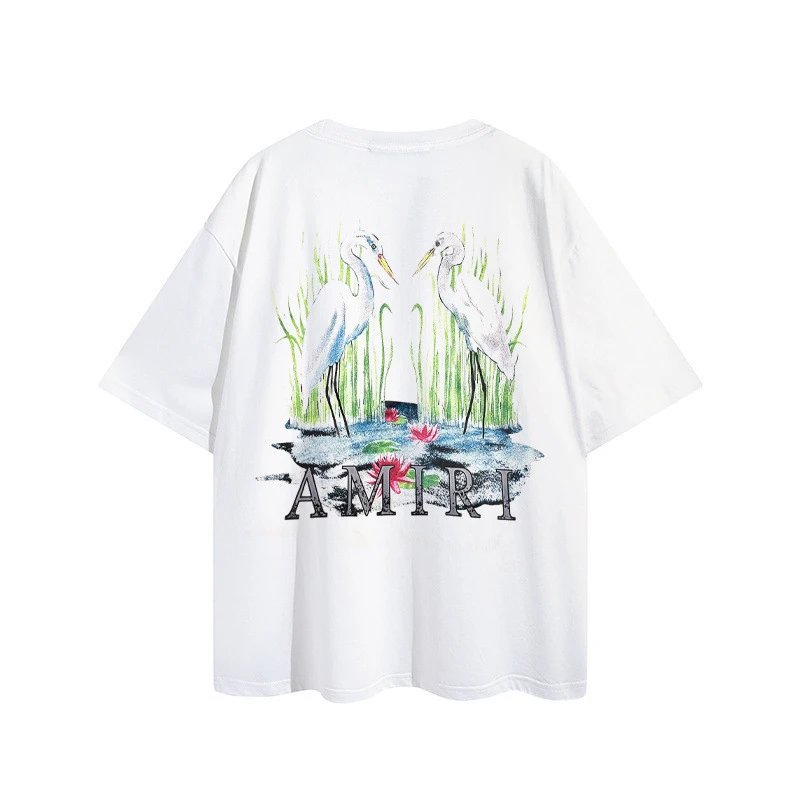 Amiri Crane Printed T-Shirt Multicolor - Gallery Image 8 - Detailed View