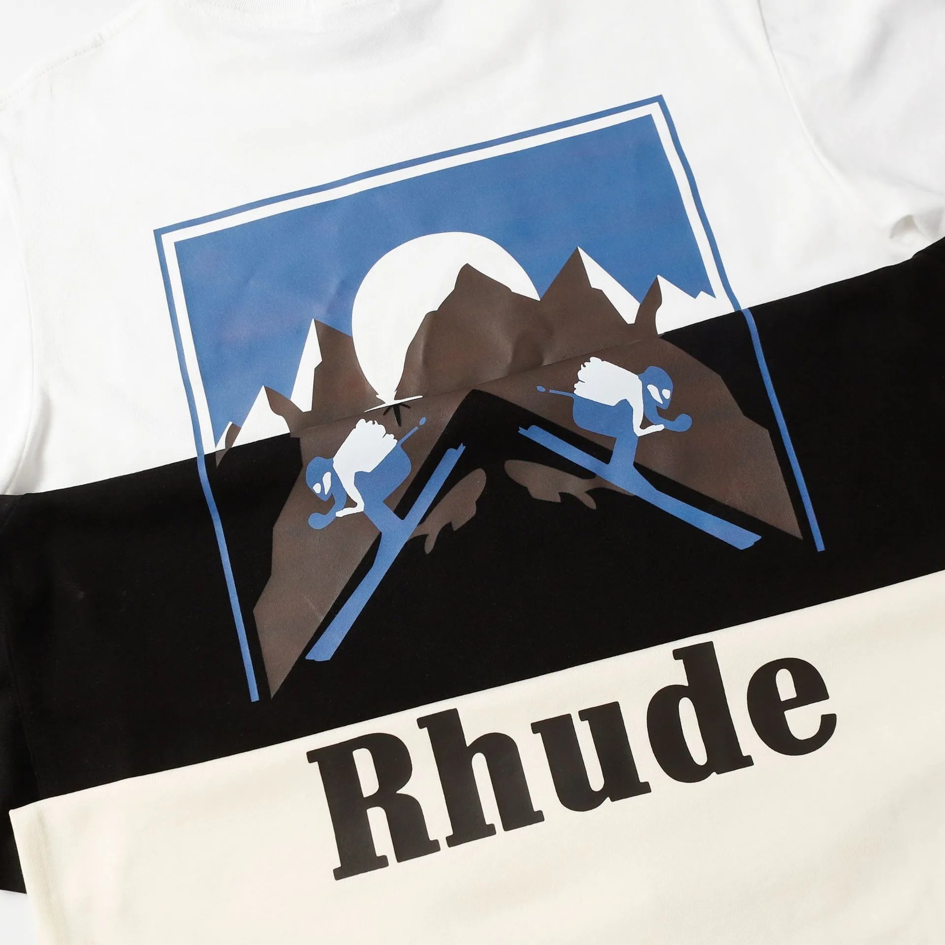 Rhude Sunset Mountain Tee Multicolor - Gallery Image 10 - Detailed View