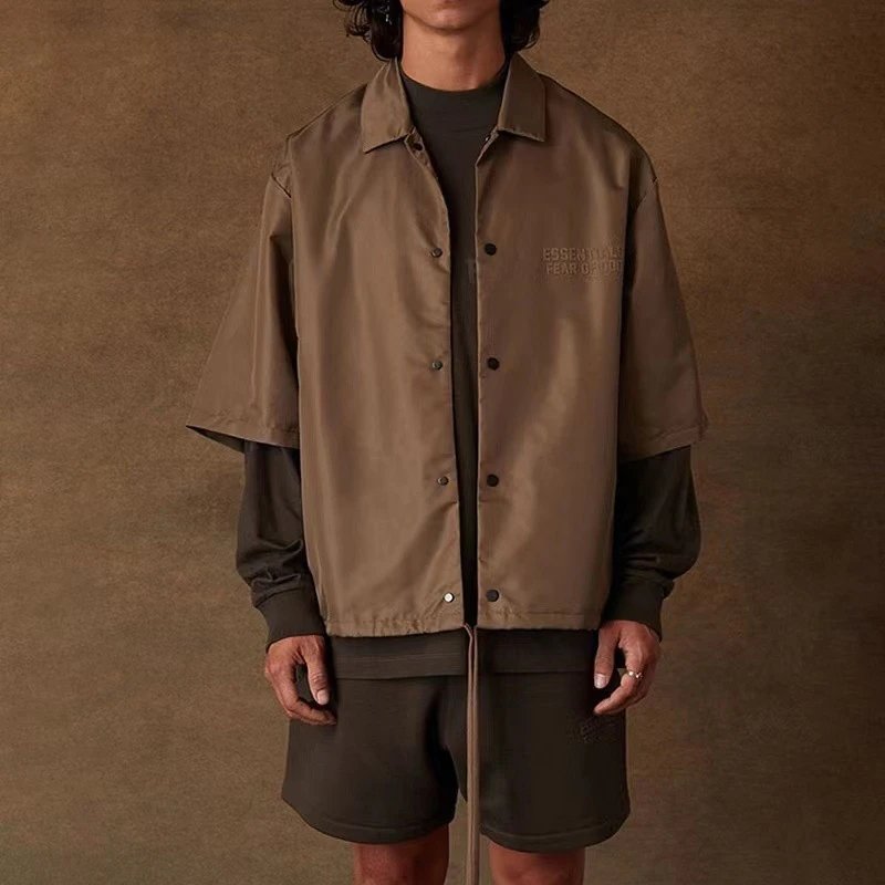 Oversized Shirt Coral - Gallery Image 8 - Detailed View