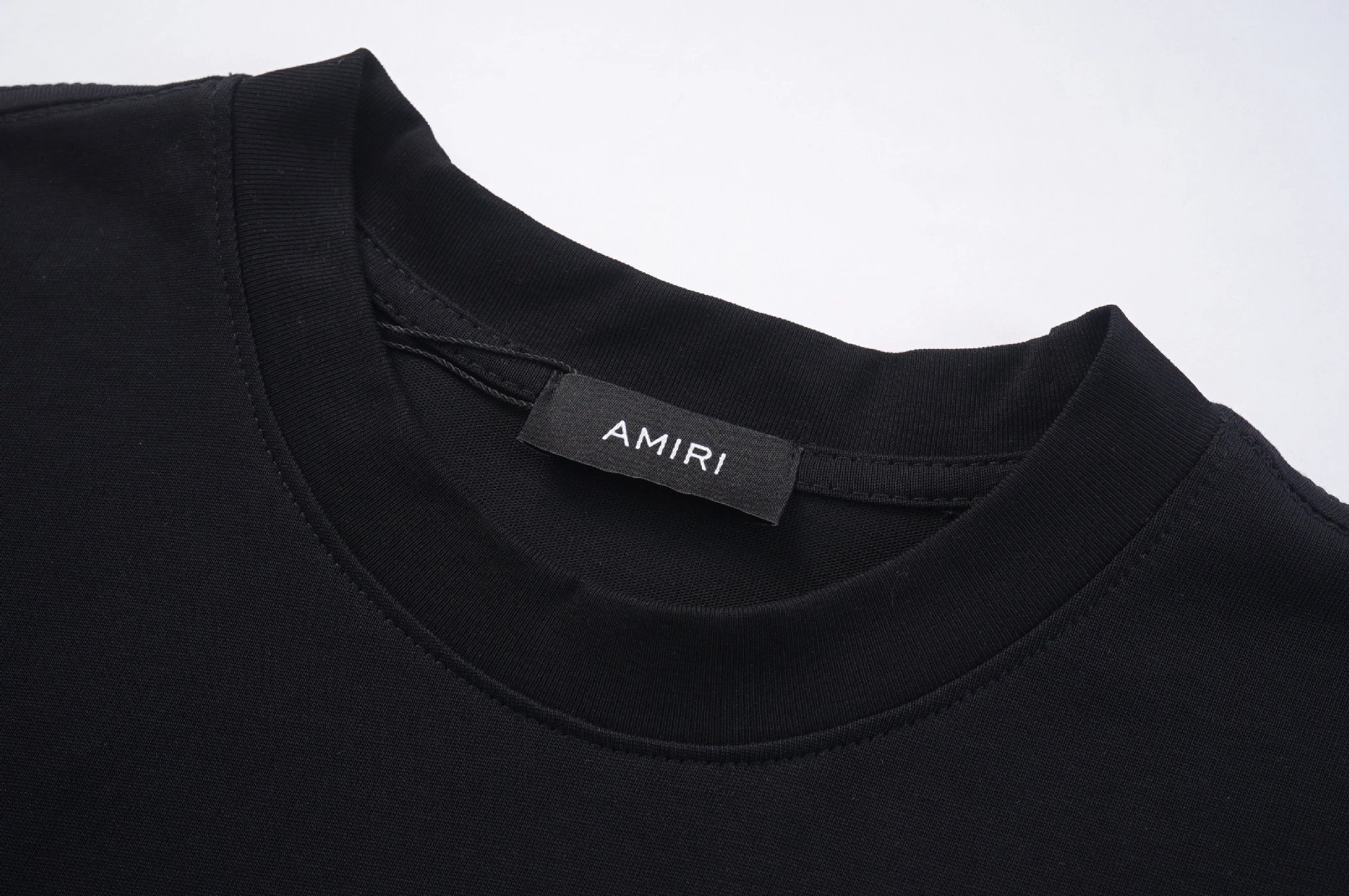 Amiri Black Leopard T-Shirt Multi - Gallery Image 9 - Detailed View