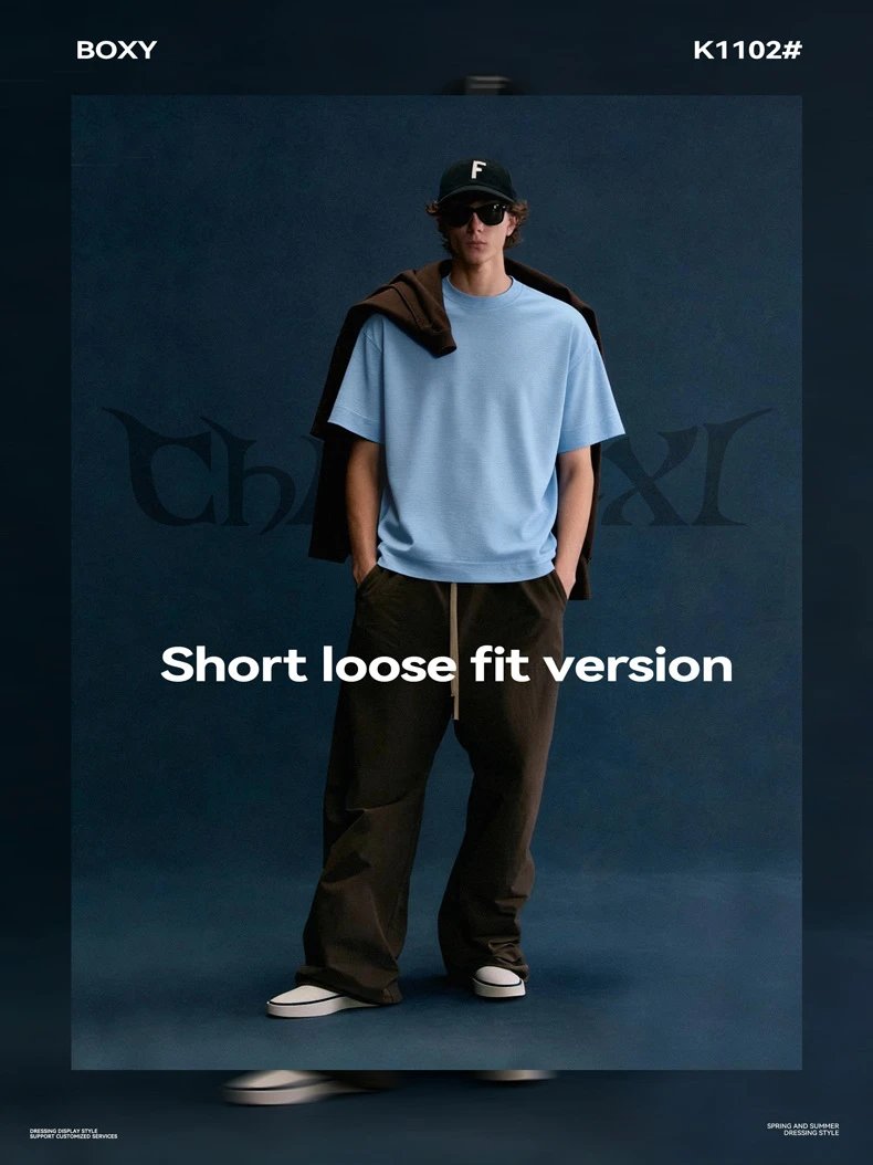 Retro Cotton Boxy T-Shirt Unisex Tee Ecru - Gallery Image 6 - Detailed View