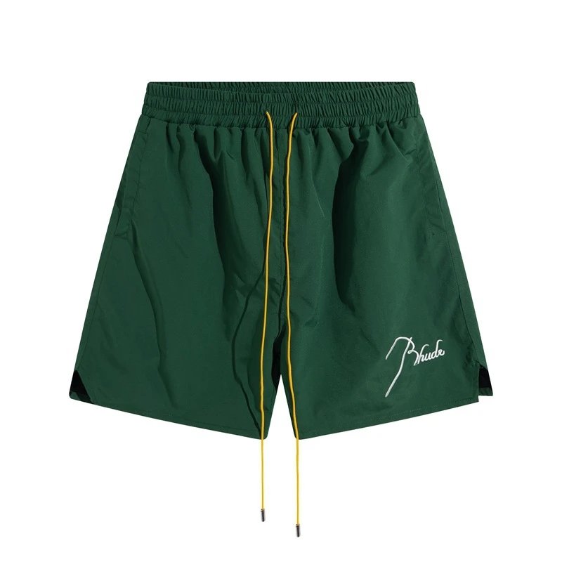 Rhude Embroidered Elastic Shorts Multicolor - Gallery Image 4 - Detailed View