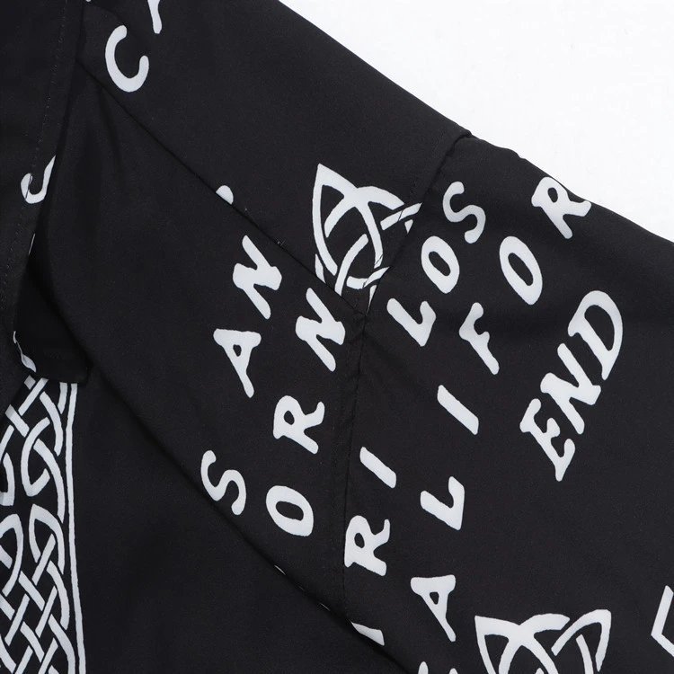 Amiri Sun & Moon Motif Shirt Black - Gallery Image 4 - Detailed View
