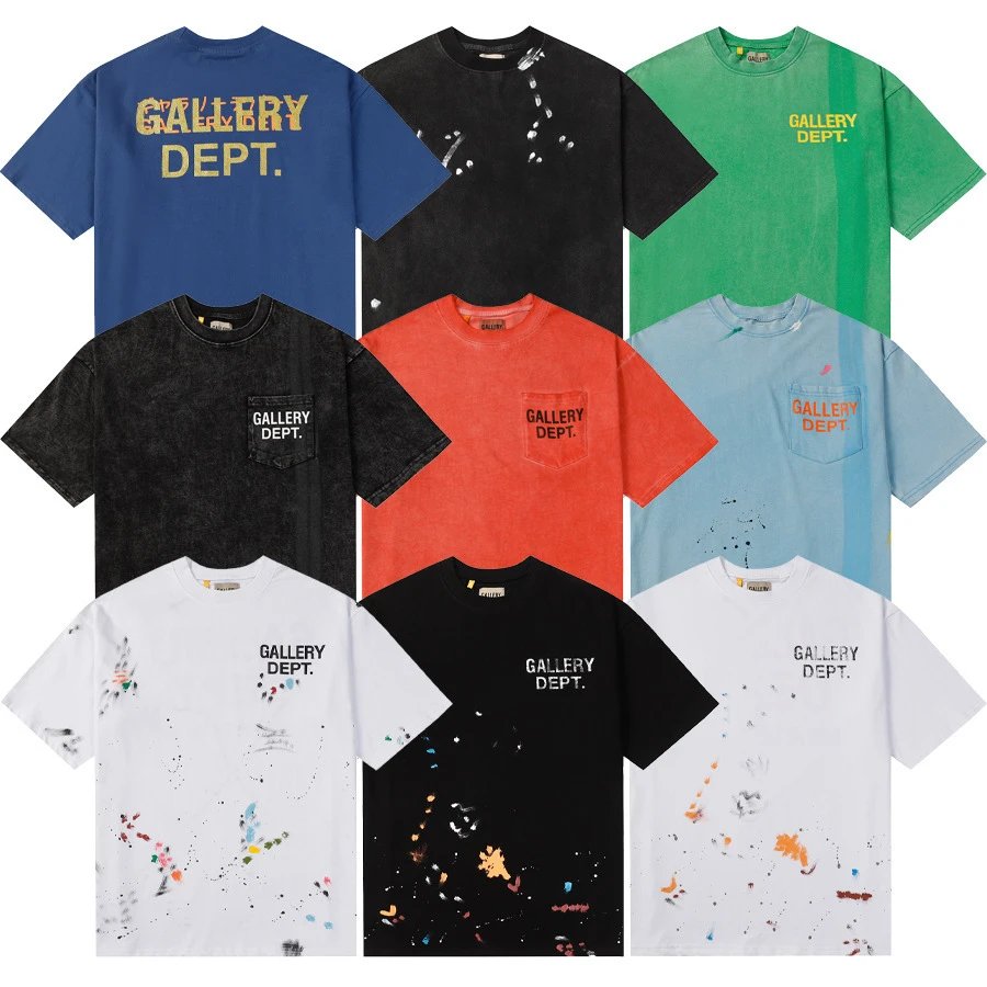 Gallery Dept Hand-painted Multicolor T-Shirt - Related Product - Cnfans