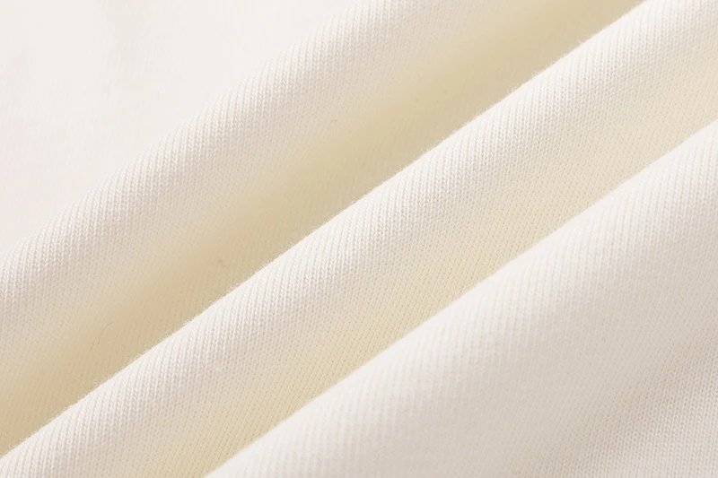 Streetwear Foam Print Tee Unisex Ivory Brown - Gallery Image 13 - Detailed View