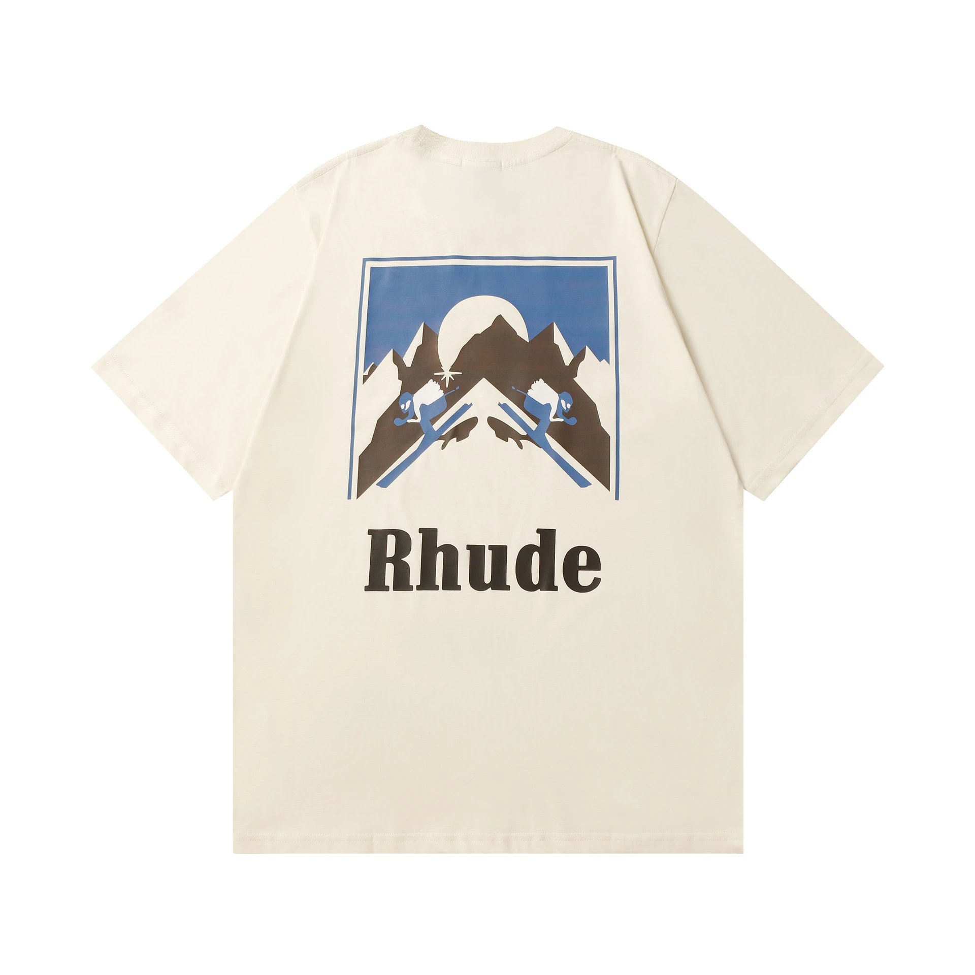 Rhude Sunset Mountain Tee Multicolor - Gallery Image 5 - Detailed View