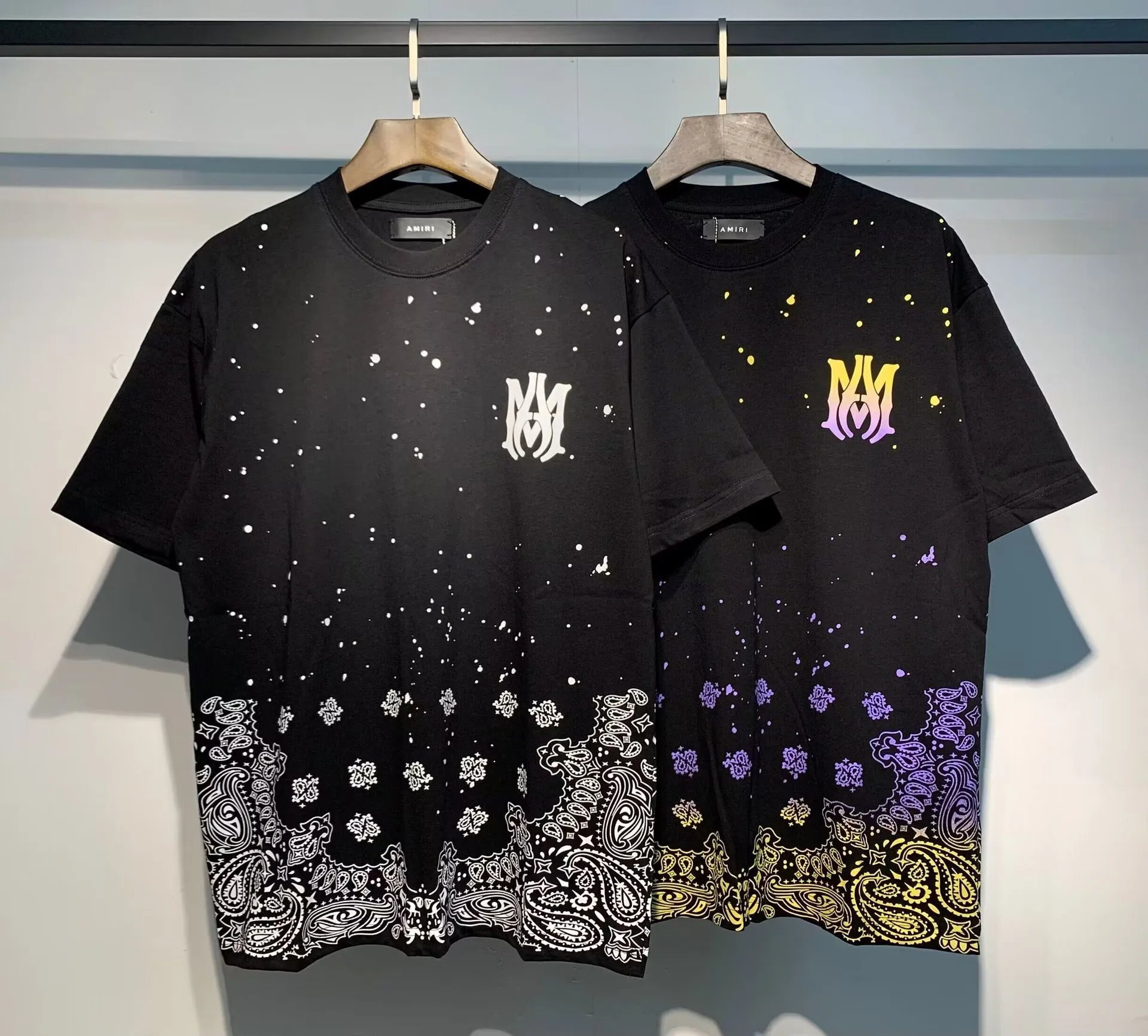 Amiri Cosmic Letter T-Shirt Multicolor - Gallery Image 6 - Detailed View