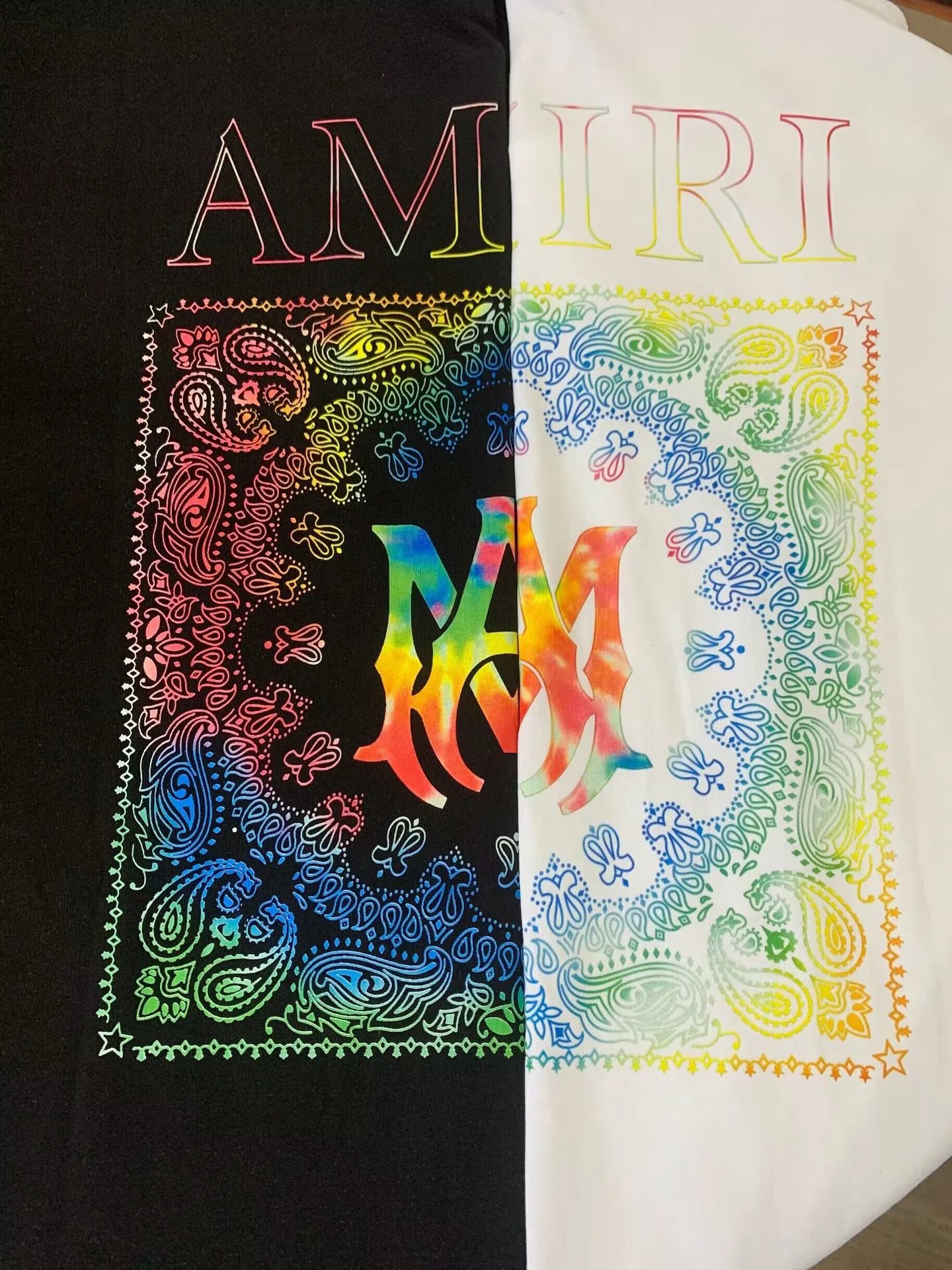 Amiri Cosmic Letter T-Shirt Multicolor - Gallery Image 13 - Detailed View