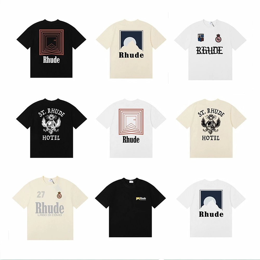 Rhude Badge Print Tee Multicolor - Gallery Image 4 - Detailed View