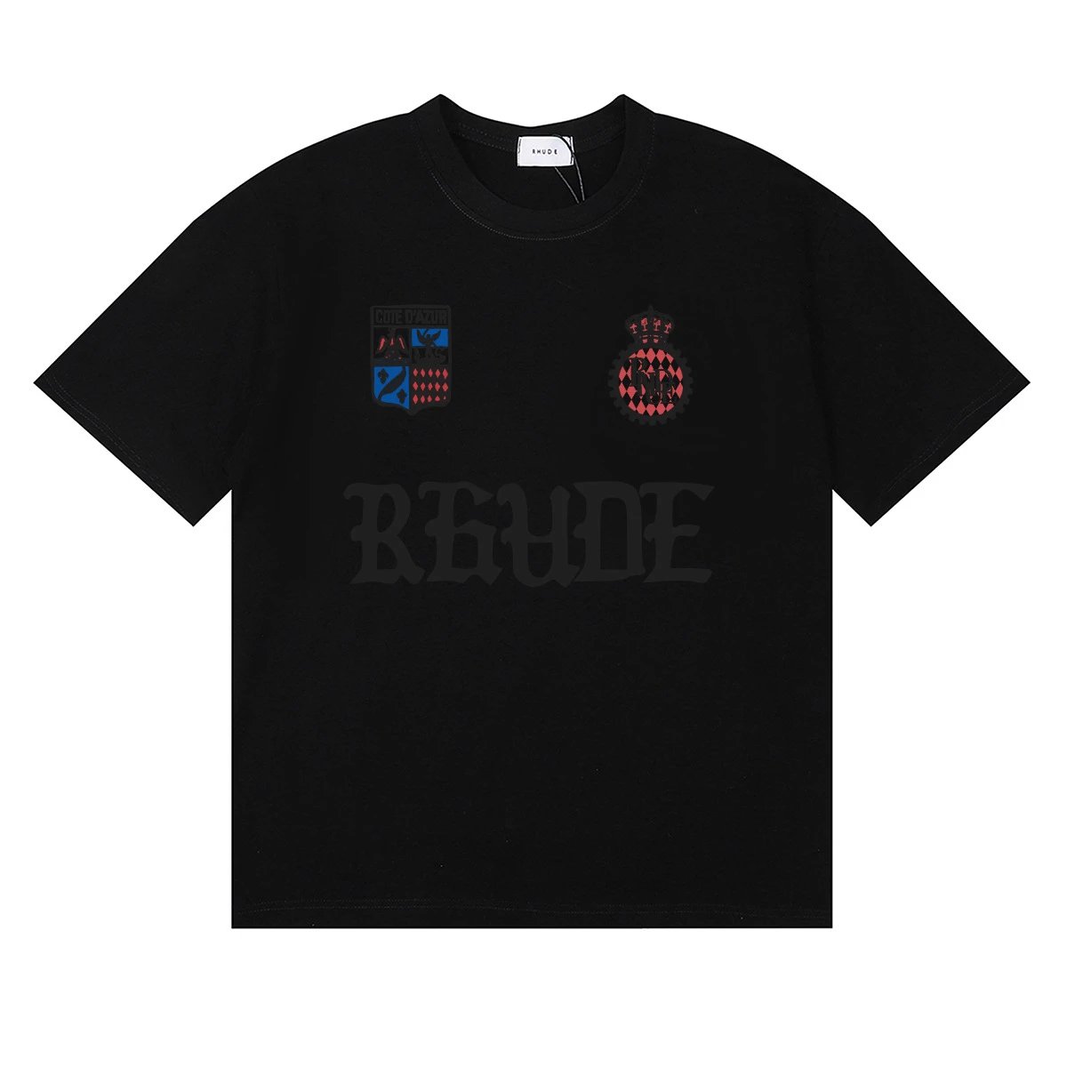 Rhude Badge Print Tee Multicolor - Gallery Image 5 - Detailed View