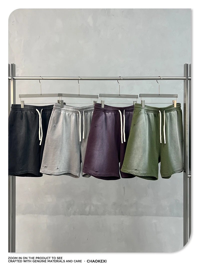 Men's Vintage Distressed Shorts, Street Style, FOG - Gallery Image 13 - Detailed View