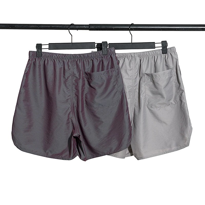 Street Nylon Reflective Shorts Silver Gray - Gallery Image 2 - Detailed View