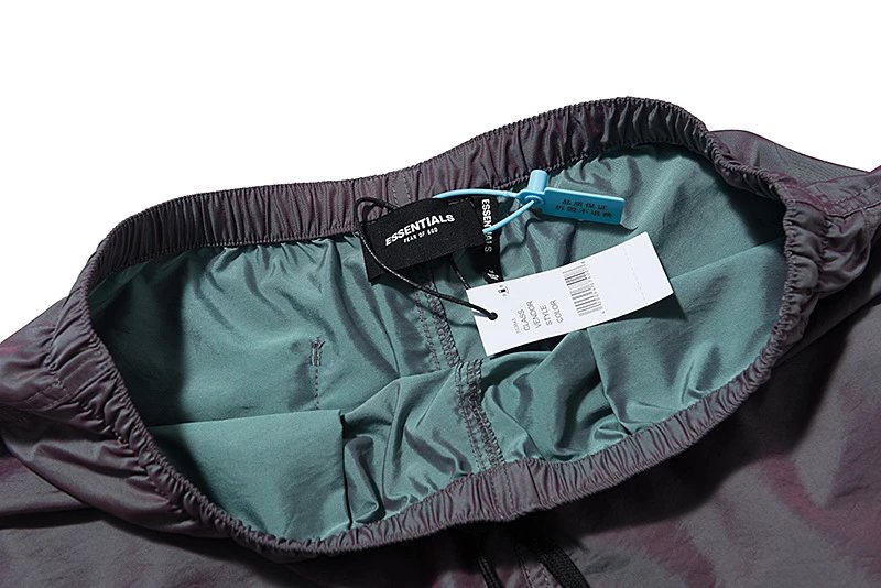 Street Nylon Reflective Shorts Silver Gray - Gallery Image 8 - Detailed View